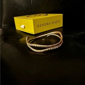Kendra Scott Vintage Gold-Tone Pavé Snake Bracelet